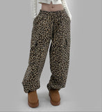 MAZEN LEOPARD CARGO PANTS