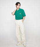 Flower Bear Embroidery Pique Short Sleeve Tee