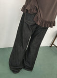 Capuri Denim Wide Pants