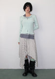 SWAY STRIPE UNBAL SKIRT