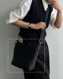 Mat black cross bag