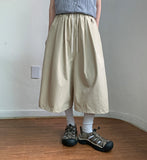 [unisex] Migelli Pintuck Banding Bermuda Pants