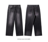 Tin Washing Damage Denim Pants