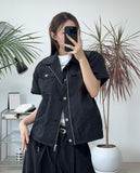 Ropel nylon half jacket