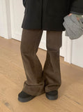 Hinin Bootcut Corduroy Banding Pants