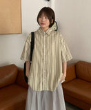 [unisex] Huto Vintage Over Short Sleeve Shirt