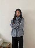 Puke Color Matching Hood Windbreaker