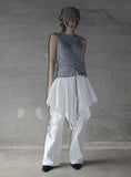 Mephi Shirring Hood Sleeveless