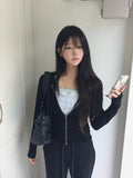 Shimo See-Through Slim Hood Zip-up