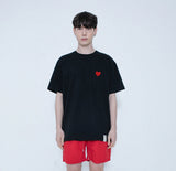 [APRIL] Drawing Heart Back Logo Short Sleeve Tee