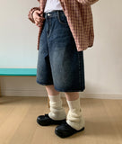 Popilo Washing Half Denim Pants