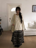 Megan Ribbon Overfit Round Knit
