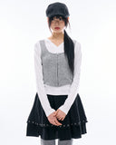 Linked hook vest layered t-shirt
