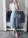 Lepia flared long skirt