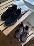Suede Unbalance Platform Sole Boots