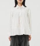 (W) Blues Pleats Shirt