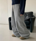 [unisex] Milkin cut banding fleece pants