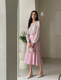 Diane Banding Flared Long Skirt