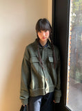 [unisex] Dilkari Washing Collar Knit Jacket Cardigan