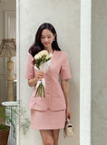Jerua tweed short sleeve jacket