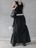 Shirring Balloon Nylon Skirt