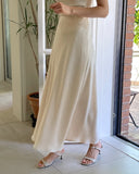 Miereu Summer Satin Banding Skirt