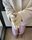 Mundil Cashmere Boucle Color Matching Touch Gloves