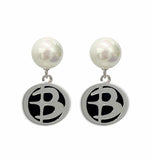 pearl midnight earrings