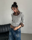 Hug Basic Standard U-Neck Knit