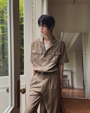 Saffy Linen Two Pocket Crop Jacket