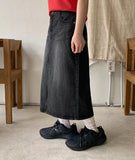 Torito Washing Denim Long Skirt