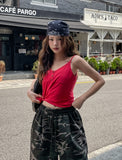Pony Wood Button Loose Fit Sleeveless