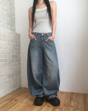 Roju Balloon Wide Denim Pants