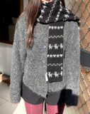 Linan Neko Color Matching Nordic Muffler