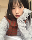 Cokin Vintage Stripe Knit Muffler