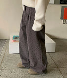 Sannos Flower Pintuck Cotton Pants