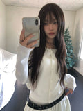 Pale One Piece Cardigan Layered Set