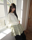 Rodun Button Point Round Neck Knit Cardigan