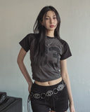 Memory Raglan Semi Crop Tee