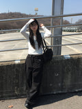 Kiki Ribbon Back Pocket Balloon Cotton Long Pants
