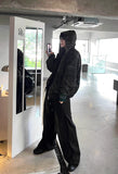 Double Camo & Deep Black Overfit Hood Zip-Up