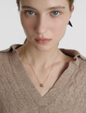 Triple Silver Cutout Necklace S
