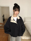 Ohen Color Matching Collar Field Jacket