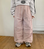 [unisex] Hasha nylon banding parachute pants