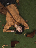 Lamb western suede shirt