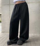 Ether Summer Linen Banding Wide Long Pants