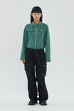 PIPING WOOL BIKER JACKET