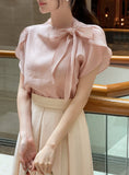 Gael Tencel Tie-neck Tulip Blouse