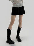 Twen Zipper Mini Skirt