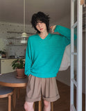 Boring Summer V-neck Knit